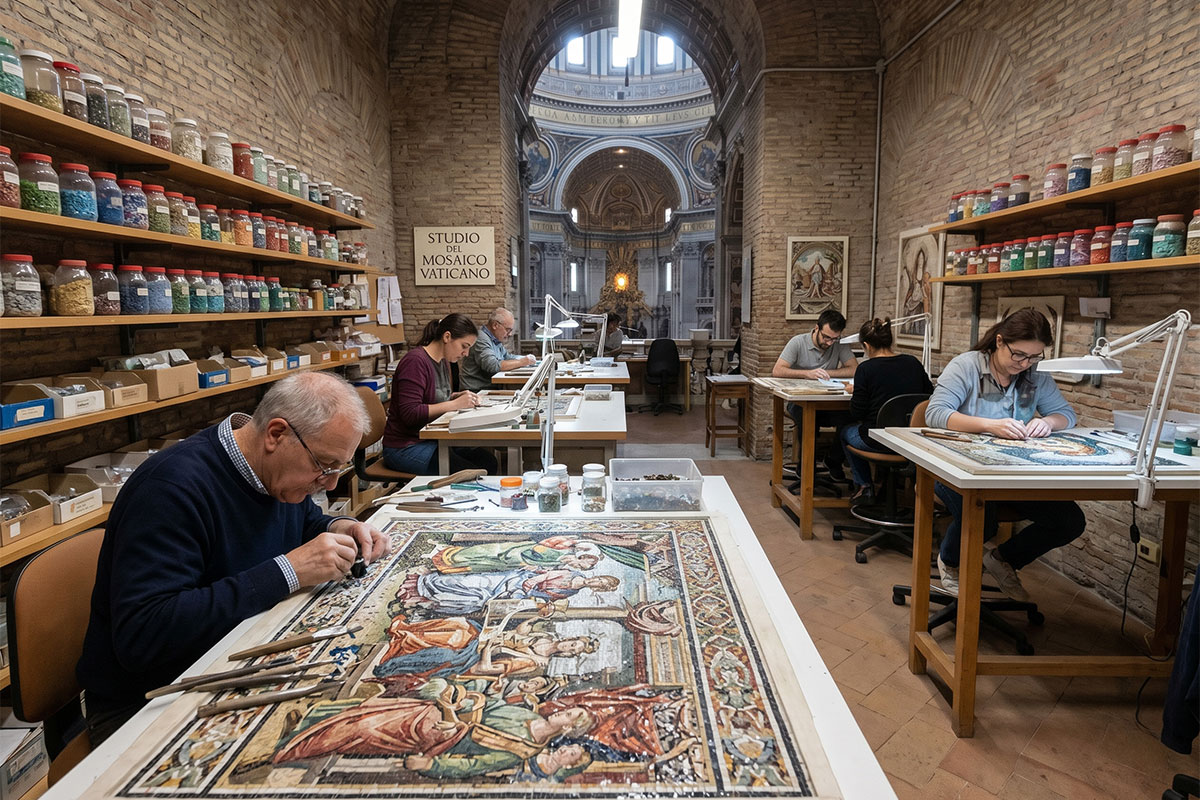 The Mosaic Studio: Crafting Beauty in St. Peter\'s Basilica