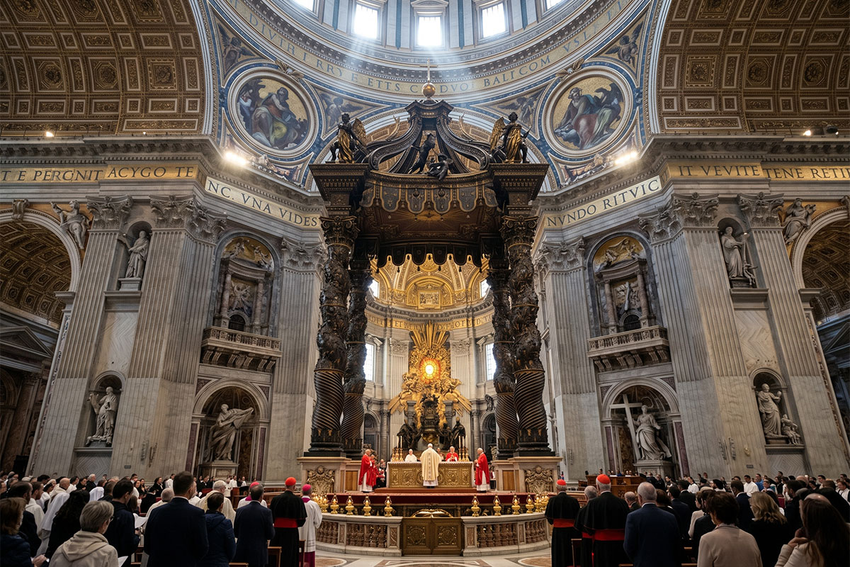 The Sacred Altar: The Beating Heart of St. Peter\'s Basilica