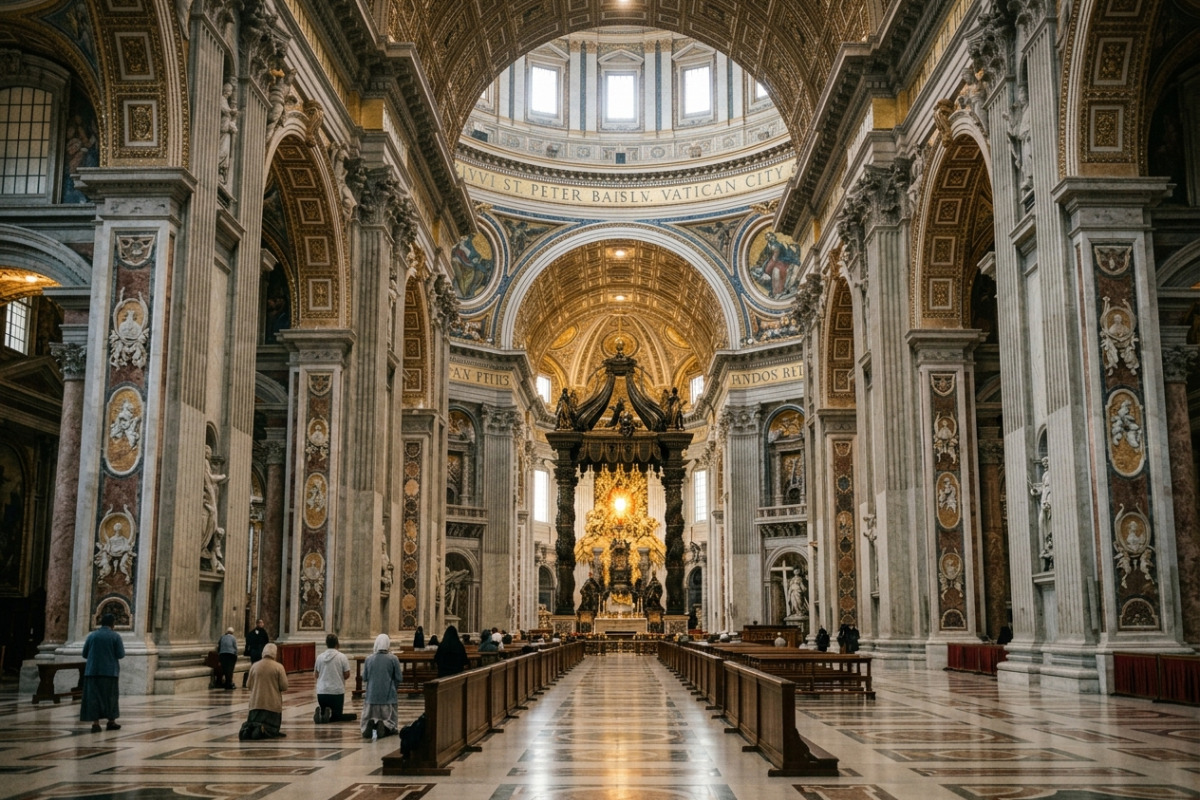The Spiritual Atmosphere of St. Peter\'s Basilica: An Immersive Experience